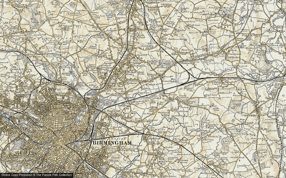 Old Map of Bromford, 1901-1902 in 1901-1902