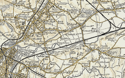 Old map of Bromford in 1901-1902
