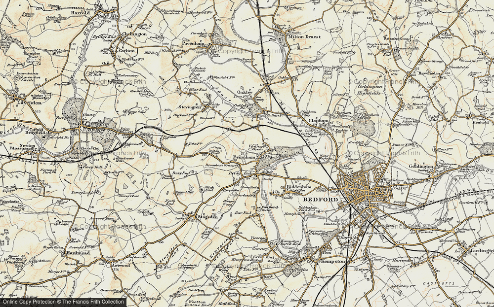 Old Map of Bromham, 1898-1901 in 1898-1901