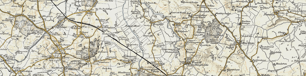 Old map of Bromley in 1902