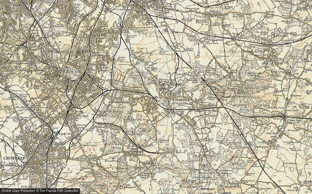 Old Map of Bromley Park, 1897-1902 in 1897-1902