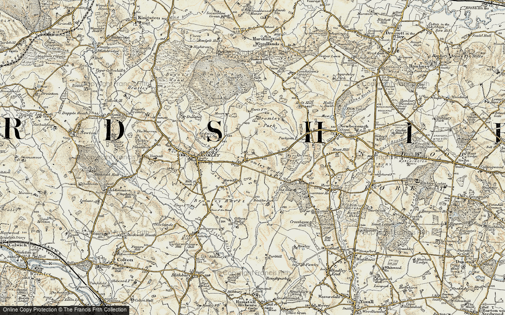 Old Map of Bromley Wood, 1902 in 1902