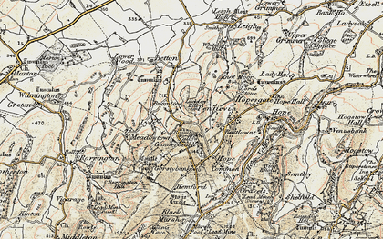 Old map of Bromlow in 1902-1903