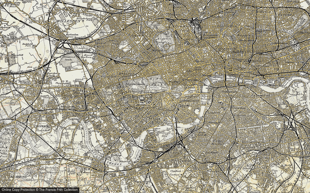Old Map of Brompton, 1897-1909 in 1897-1909