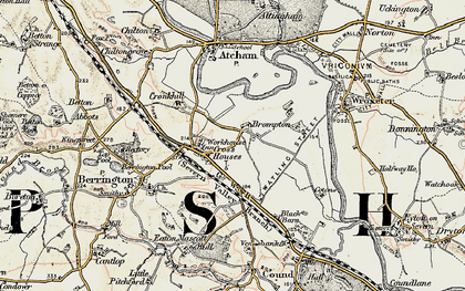 Old map of Black Barn in 1902