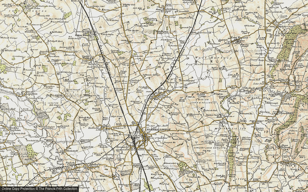 Old Map of Historic Map covering Leascar in 1903-1904