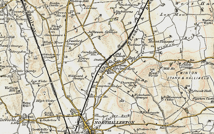 Old map of Leascar in 1903-1904