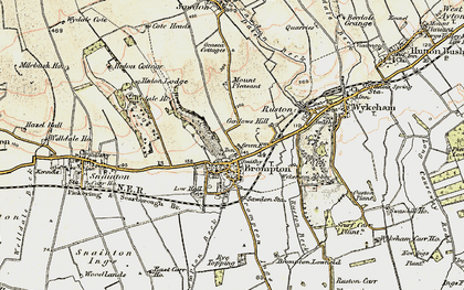 Old map of Brompton-by-Sawdon in 1903-1904