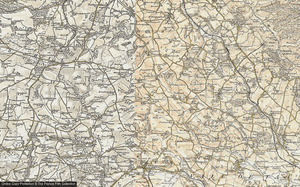 Old Map of Brompton Ralph, 1898-1900 in 1898-1900