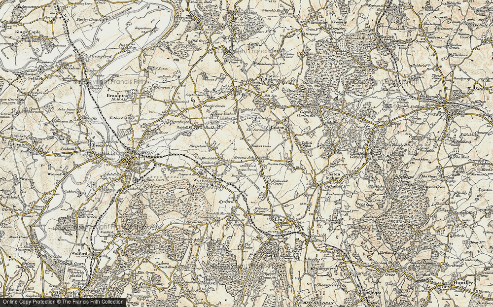 Old Map of Bromsash, 1899-1900 in 1899-1900