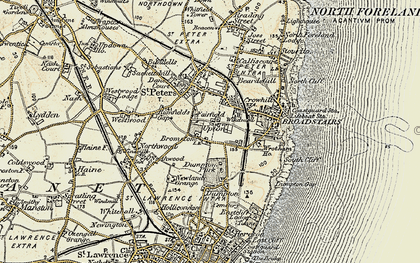 Old map of Bromstone in 1898-1899