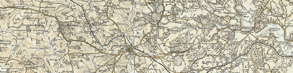 Old map of Buckenhill Manor in 1899-1902