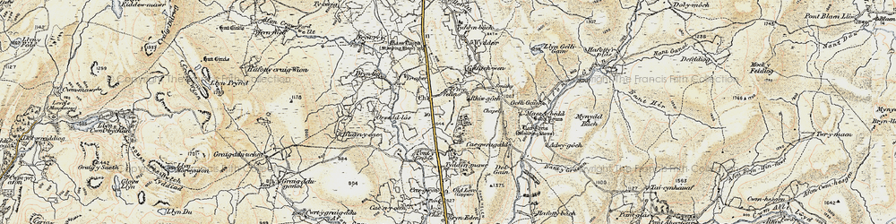Old map of Tyddyn Bach in 1903