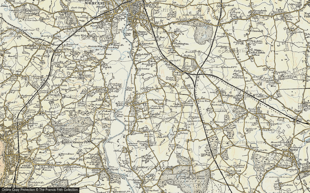Old Map of Brook End, 1899-1901 in 1899-1901