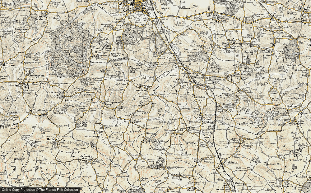 Old Map of Brook Green, 1899-1901 in 1899-1901