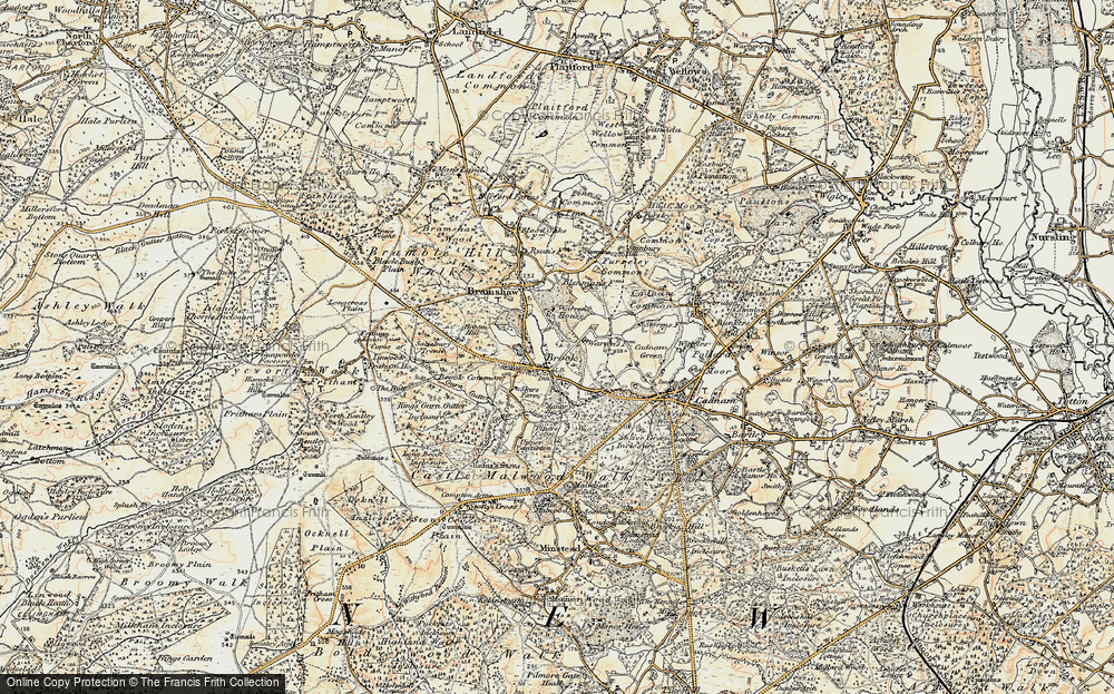 Old Map of Brook Hill, 1897-1909 in 1897-1909