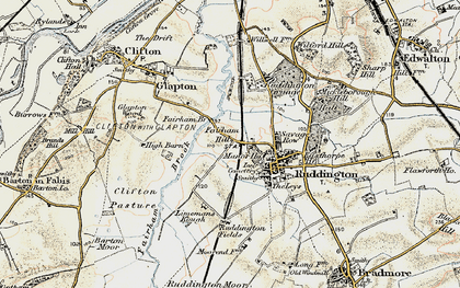 Old map of Brook Hill in 1902-1903