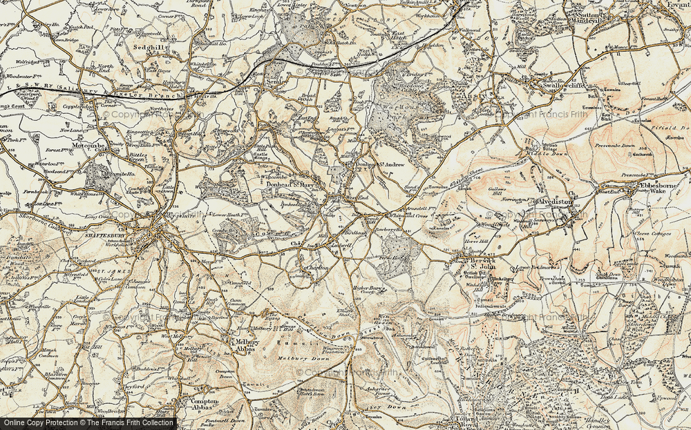 Old Map of Brook Waters, 1897-1909 in 1897-1909