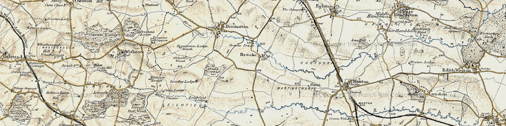 Old map of Leigh Lodge in 1901-1903