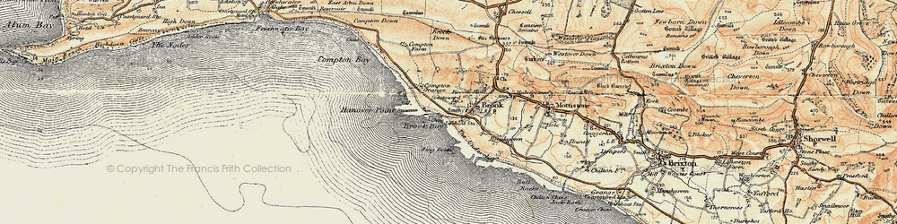 Old map of Hanover Point in 1899-1909
