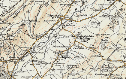 Old map of Brookhampton in 1902
