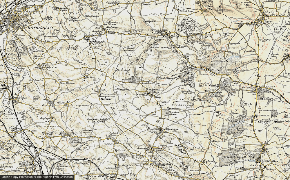 Old Map of Brookhouse, 1903 in 1903