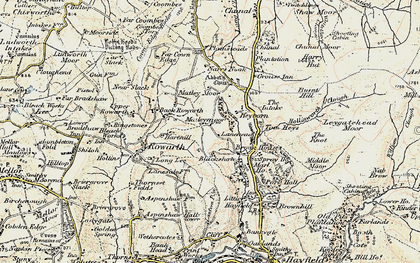 Old map of Brookhouses in 1903