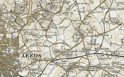 Old map of Brooklands in 1903-1904