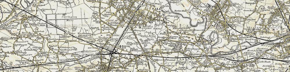 Old map of Brooklands in 1903