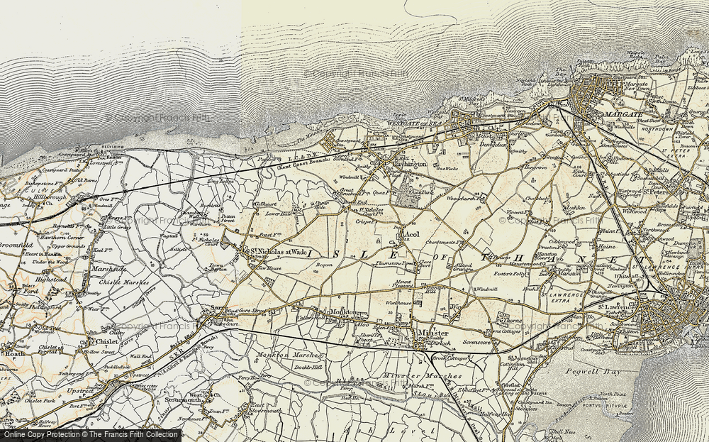 Old Map of Brooks End, 1898-1899 in 1898-1899