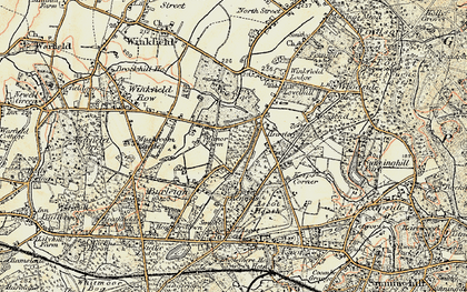 Old map of Brookside in 1897-1909