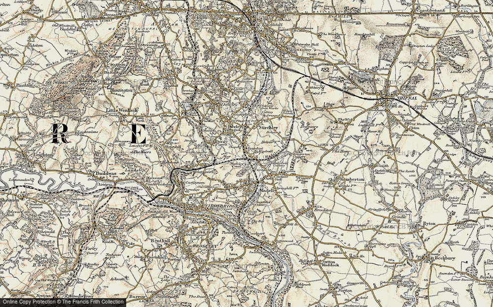 Old Map of Brookside, 1902 in 1902