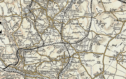 Old map of Brookside in 1902