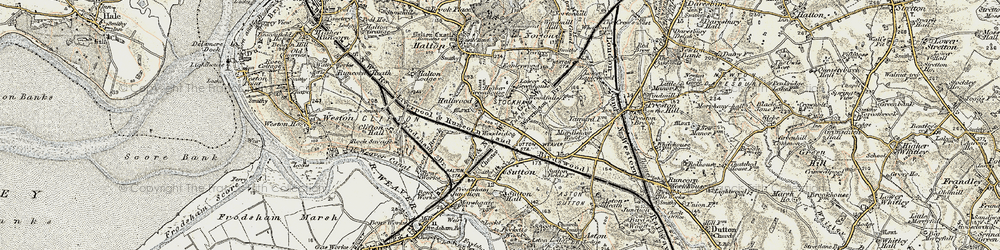 Old map of Brookvale in 1902-1903