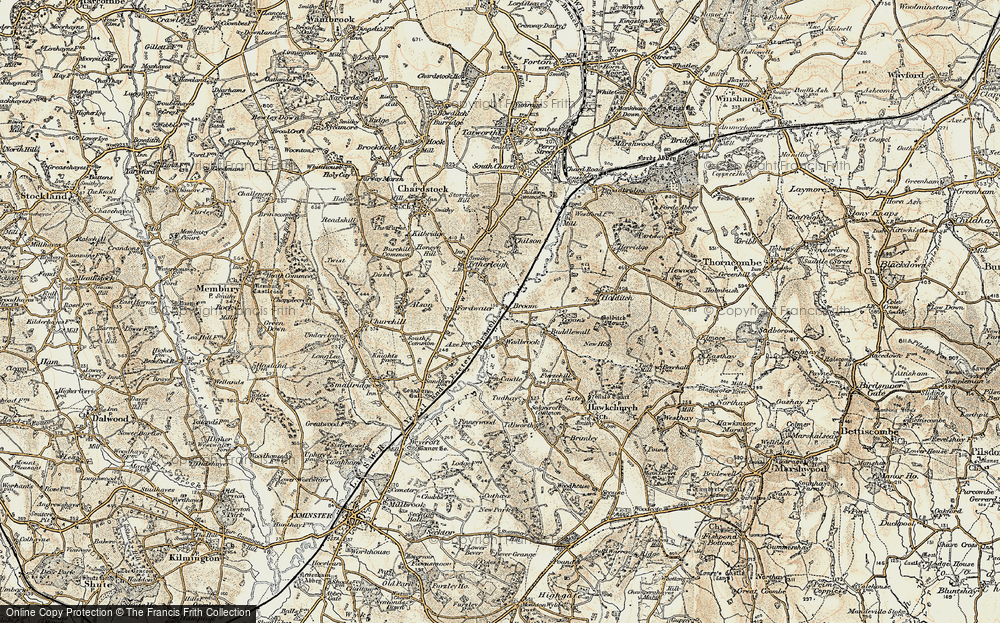 Old Map of Broom, 1898-1899 in 1898-1899