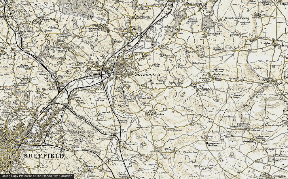 Old Map of Broom, 1903 in 1903