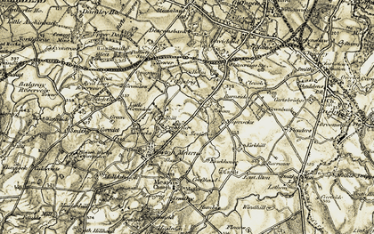Old map of Broom in 1904-1905