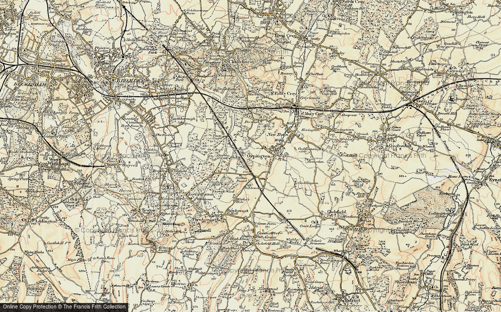 Old Map of Broom Hill, 1897-1902 in 1897-1902