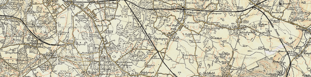 Old map of Broom Hill in 1897-1902