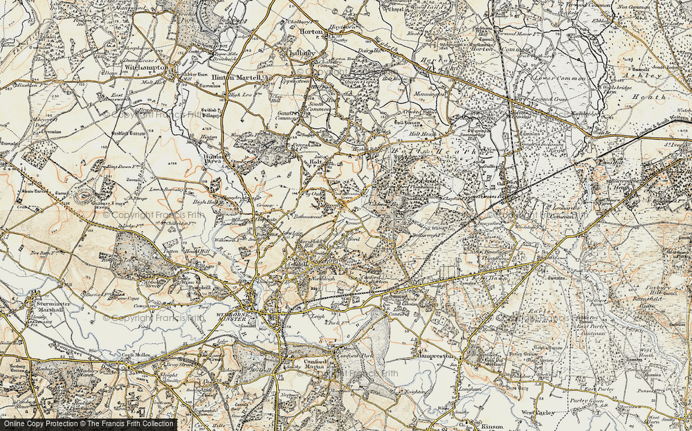 Old Map of Broom Hill, 1897-1909 in 1897-1909