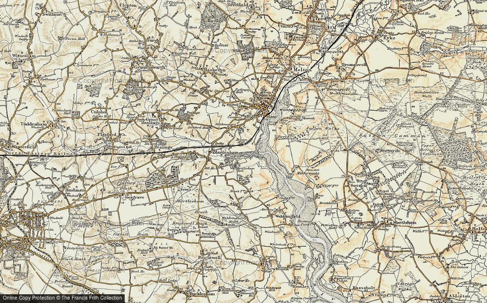 Old Map of Broom Hill, 1898-1901 in 1898-1901