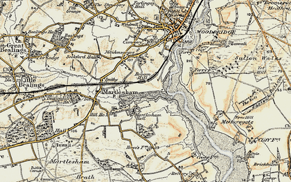 Old map of Broom Hill in 1898-1901