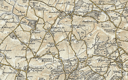 Old map of Broom Hill in 1901-1902