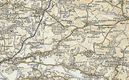 Old map of Broombank in 1901-1902