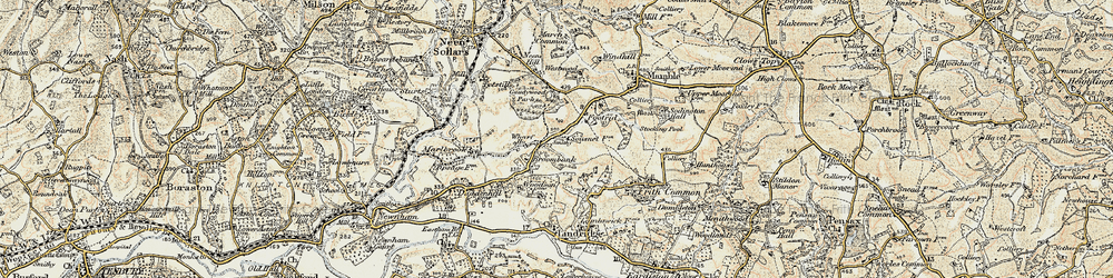 Old map of Broombank in 1901-1902