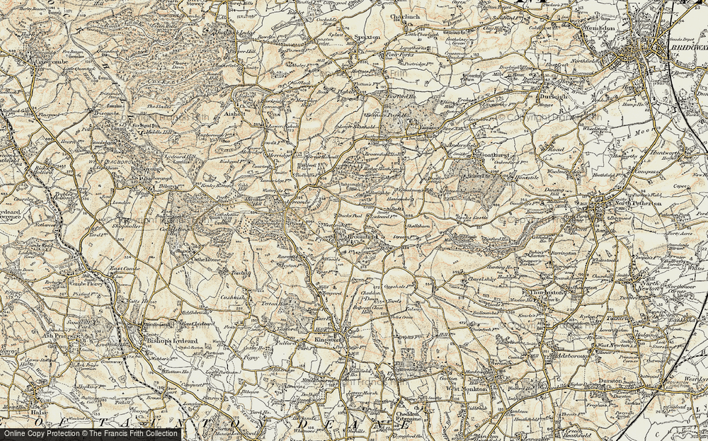 Old Map of Historic Map covering Bolts in 1898-1900