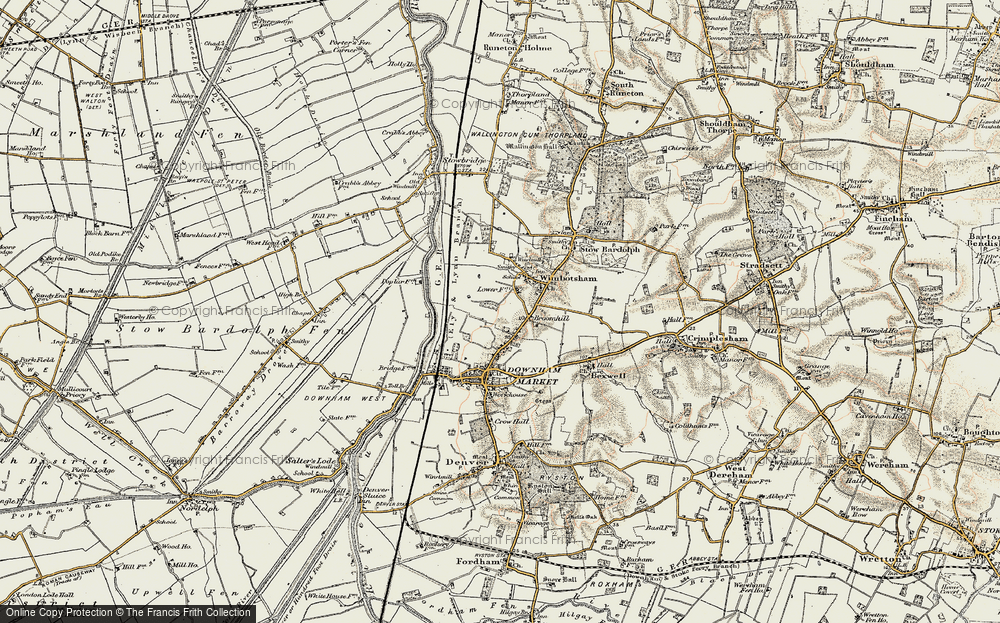 Old Map of Broomhill, 1901-1902 in 1901-1902