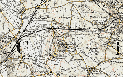 Old map of Broomhill in 1902-1903