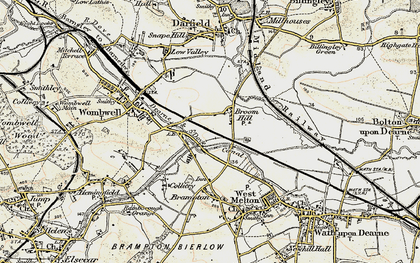 Old map of Broomhill in 1903