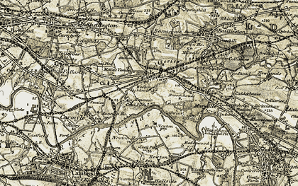 Old map of Broomhouse in 1904-1905